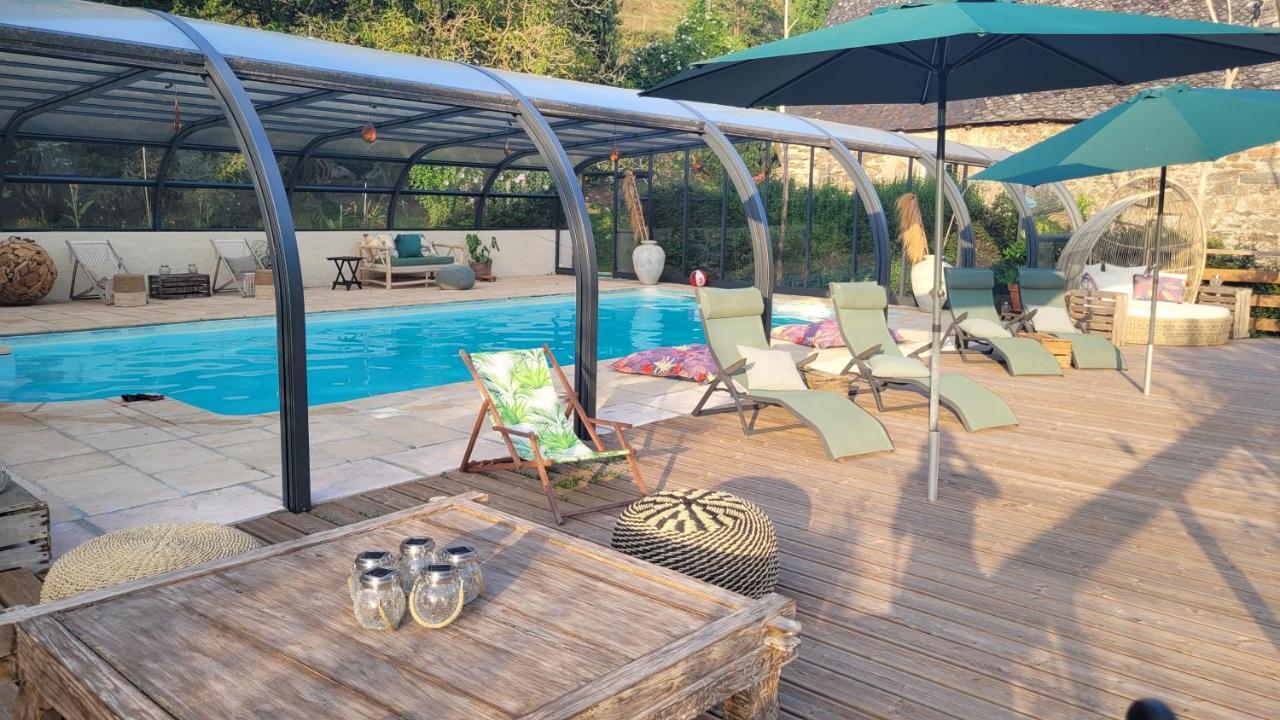 Manoir Des Pelies Spa Conques Exterior foto